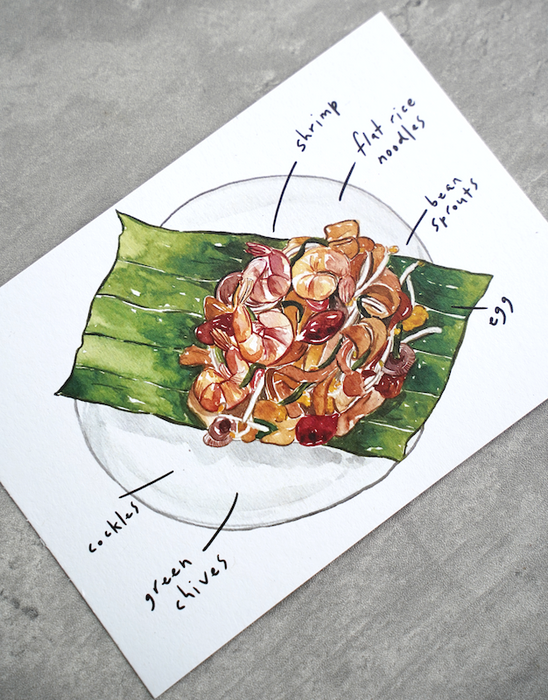 Malaysian Food | Char Koay Teow Postcard