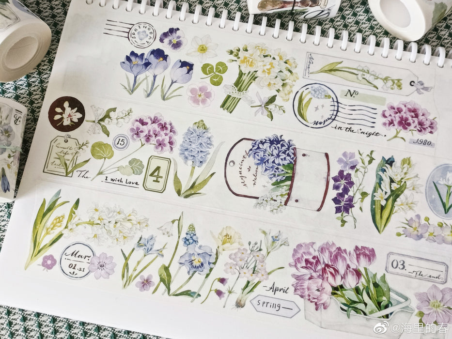 Wildberry Lab Washi Tape // Windswept Letter