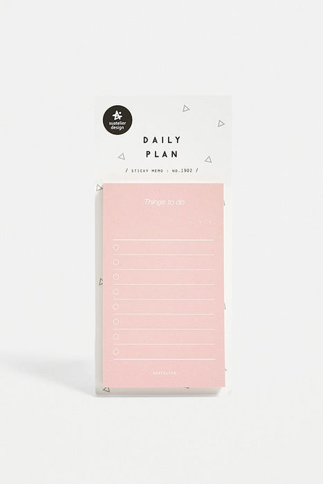 Suatelier Daily Plan Sticky Memo // Pink