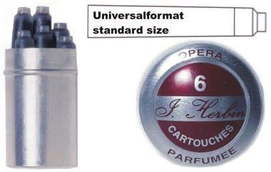 J.Herbin Fountain Pen Ink Cartridges (Pack of 6)