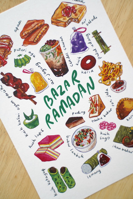 Malaysia Food Postcard | Bazar Ramadan