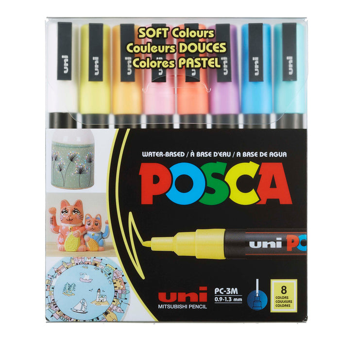 POSCA Marker // 8 Soft Color Set