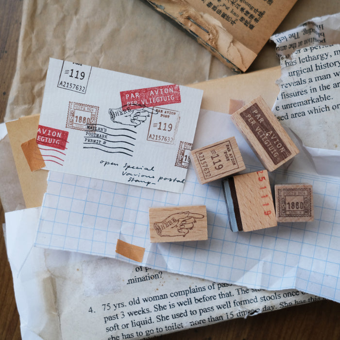 Kurukynki Rubber Stamp Collection // Mini Postal