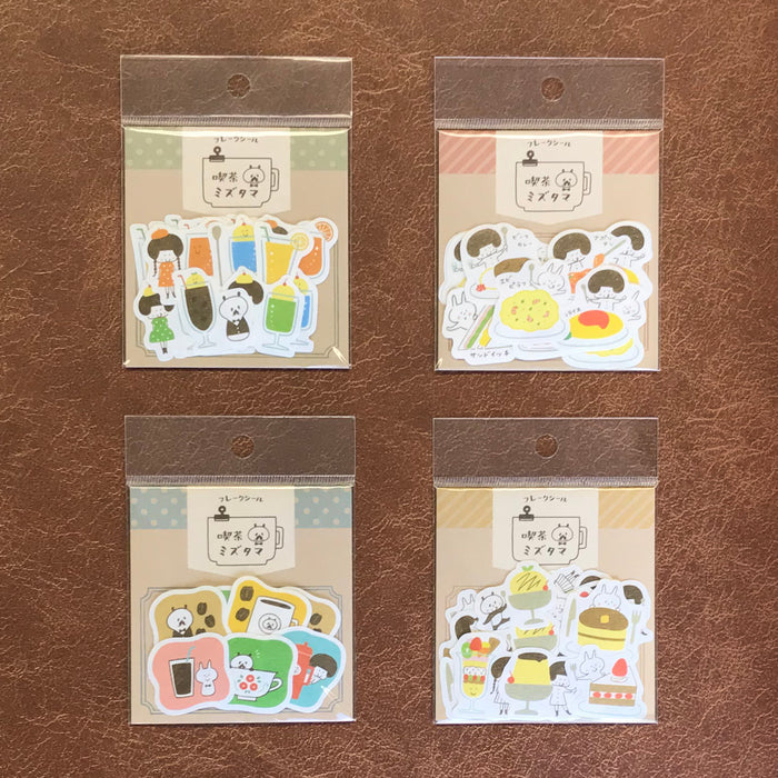 mizutama Cafe Series Flake Stickers
