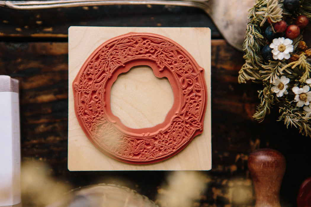 OURS Rubber Stamp // Wild Grape Frame