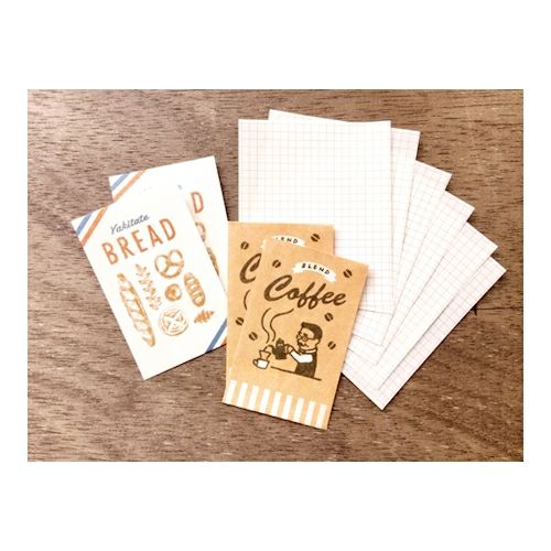 Furukawashiko Mini Letter Set // Bread & Coffee