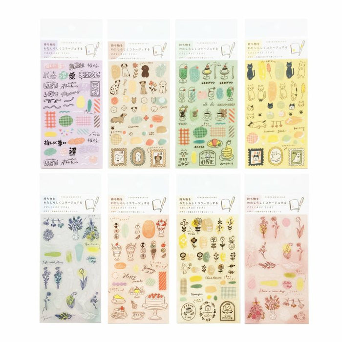 Furukawashiko Collage Seal Sticker Sheet