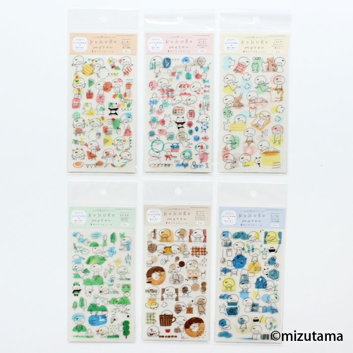 mizutama x Furukawashiko kokoromoyou 2-Sticker Sheet