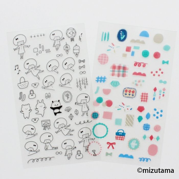 mizutama x Furukawashiko kokoromoyou 2-Sticker Sheet