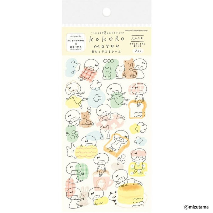 mizutama x Furukawashiko kokoromoyou 2-Sticker Sheet