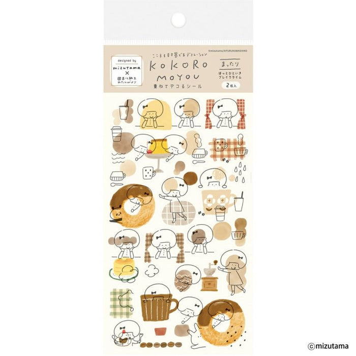 mizutama x Furukawashiko kokoromoyou 2-Sticker Sheet