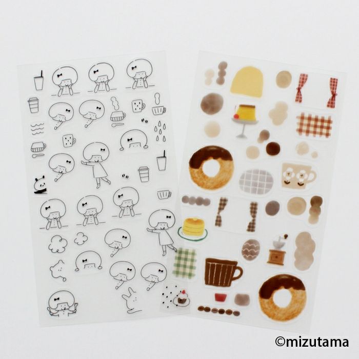 mizutama x Furukawashiko kokoromoyou 2-Sticker Sheet