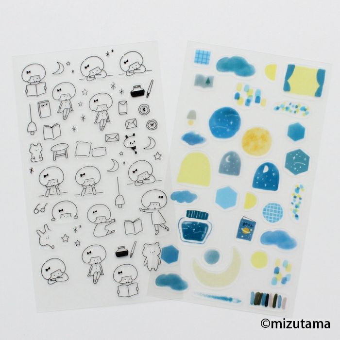 mizutama x Furukawashiko kokoromoyou 2-Sticker Sheet