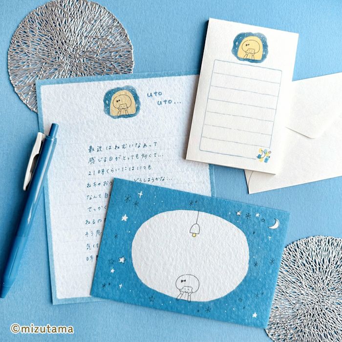 mizutama x Furukawashiko kokoromoyou Letter Set