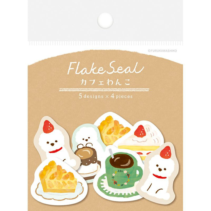 Furukawashiko Flake Sticker // Cafe Dog