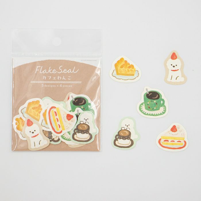 Furukawashiko Flake Sticker // Cafe Dog