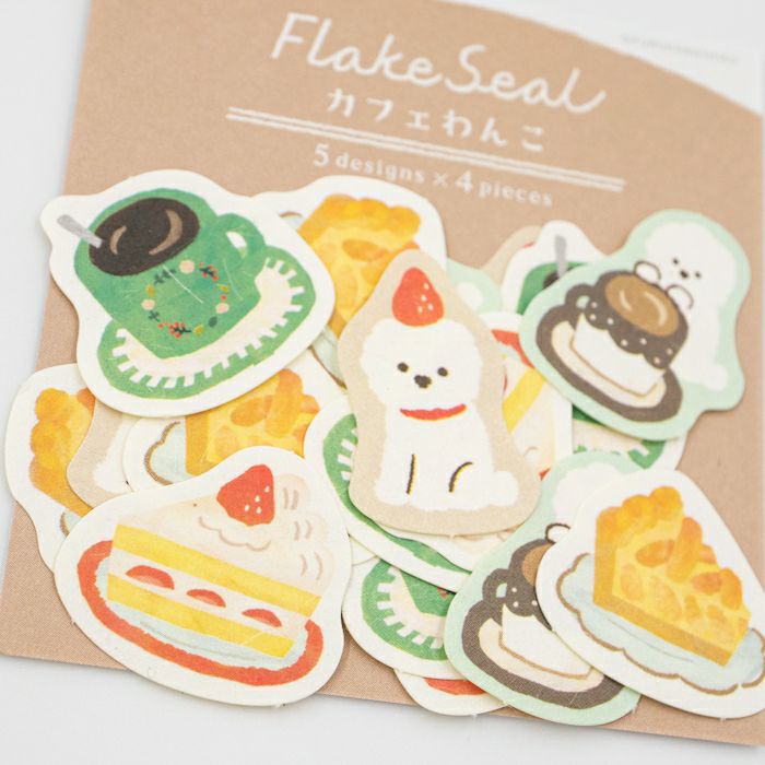 Furukawashiko Flake Sticker // Cafe Dog