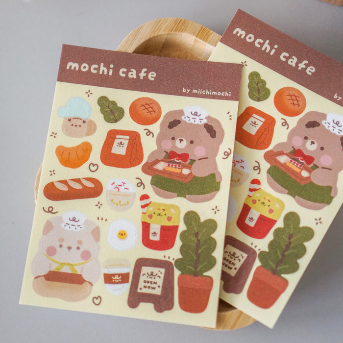 Miichimochi Sticker Sheet // Mochi Cafe