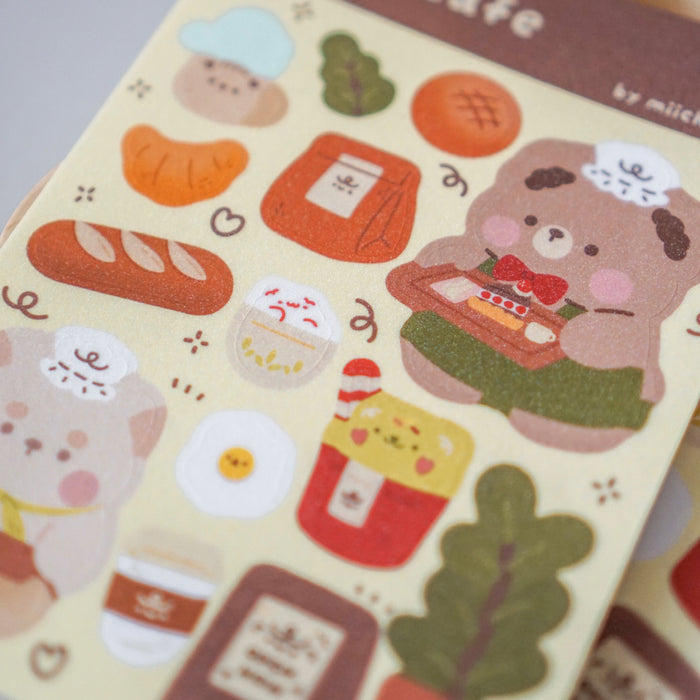 Miichimochi Sticker Sheet // Mochi Cafe