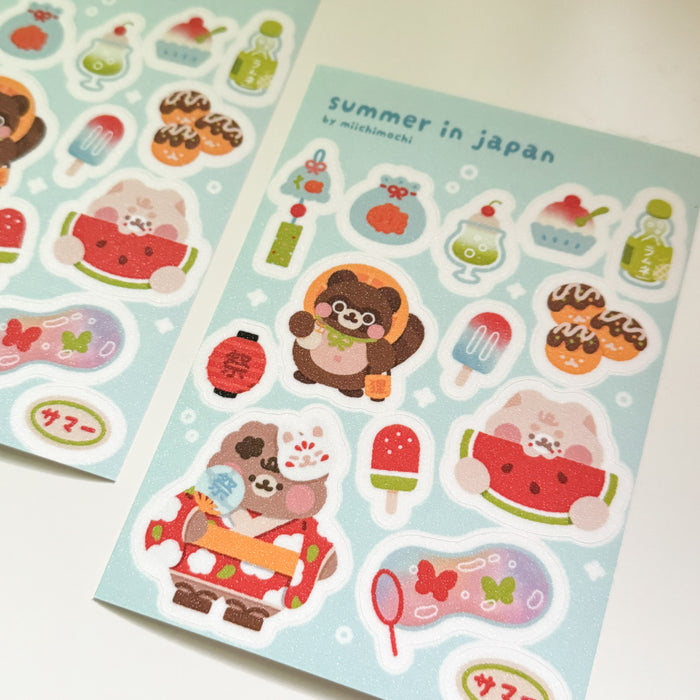 Miichimochi Sticker Sheet // Summer in Japan