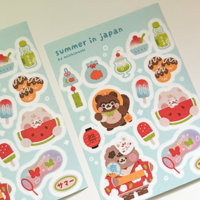 Miichimochi Sticker Sheet // Summer in Japan