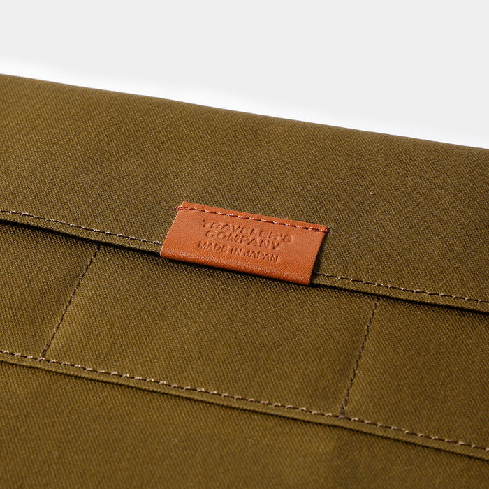 TRAVELER'S FACTORY Cotton Zipper Case Olive // Regular