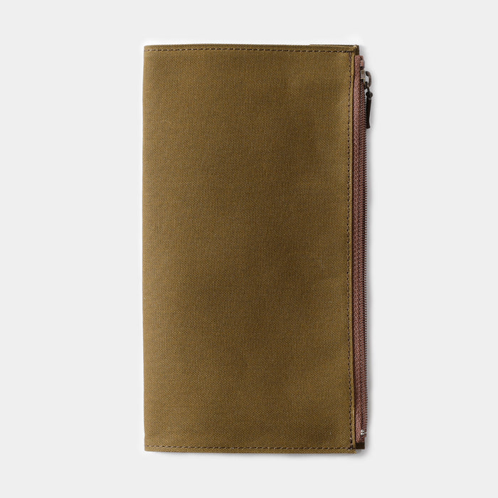 TRAVELER'S FACTORY Cotton Zipper Case Olive // Regular