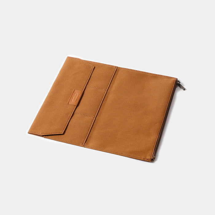 TRAVELER'S FACTORY Cotton Zipper Case Brown // Regular