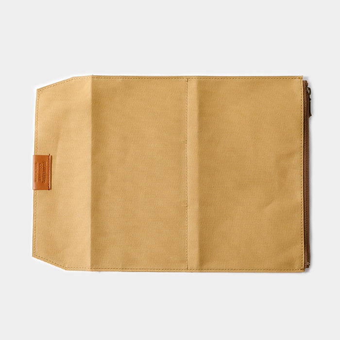 TRAVELER'S FACTORY Cotton Zipper Case Beige // Regular