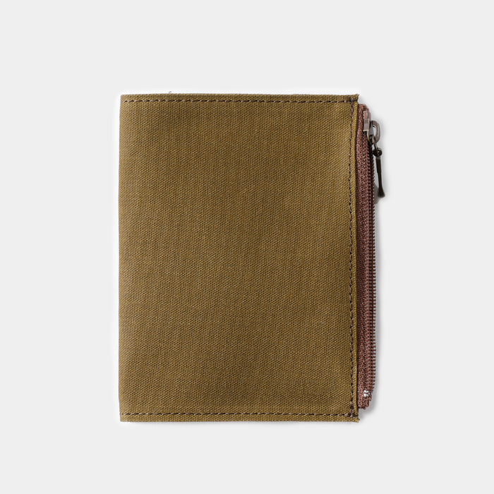 TRAVELER'S FACTORY Cotton Zipper Case Olive // Passport