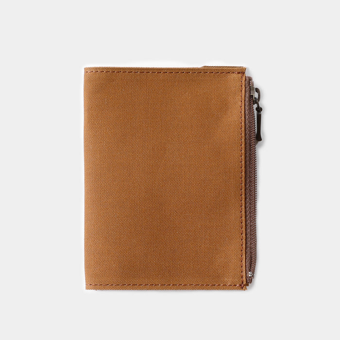 TRAVELER'S FACTORY Cotton Zipper Case Brown // Passport