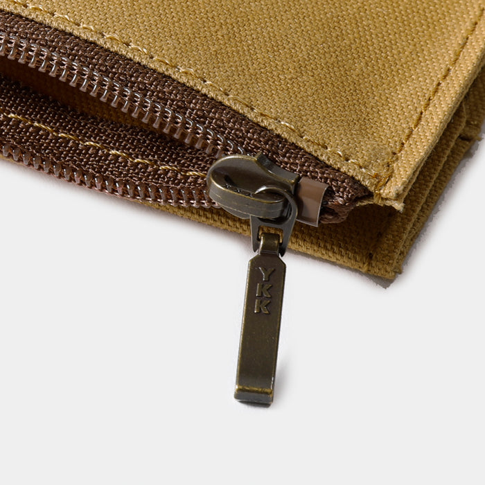 TRAVELER'S FACTORY Cotton Zipper Case Beige // Passport