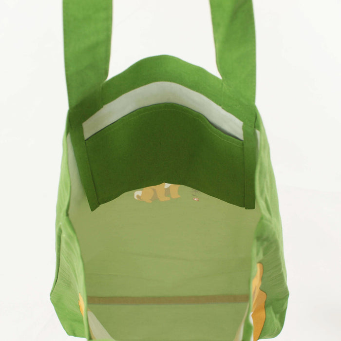 Friendshill Canvas Tote Bag // Shibata-san Face (Green)
