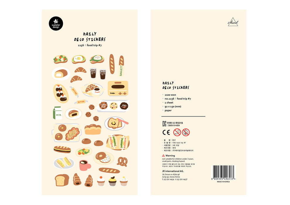 Suatelier Stickers | Food trip #7