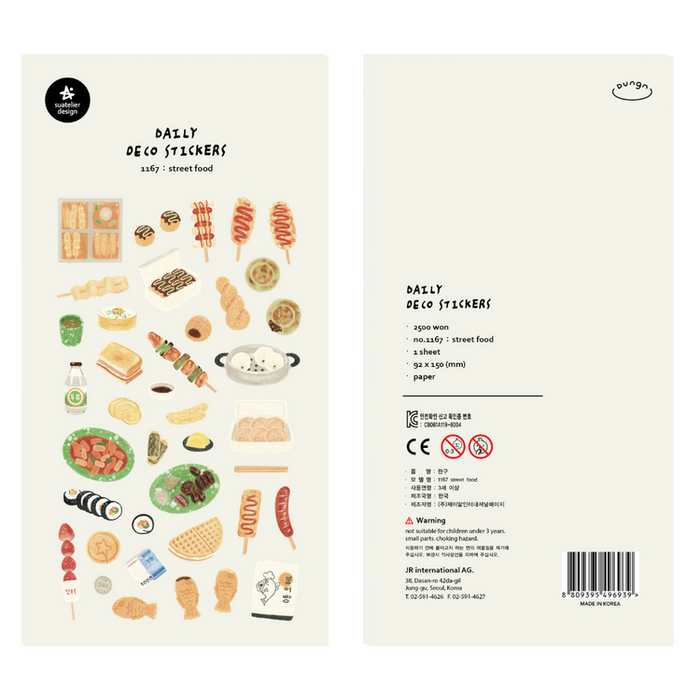 Suatelier Stickers | Street Food