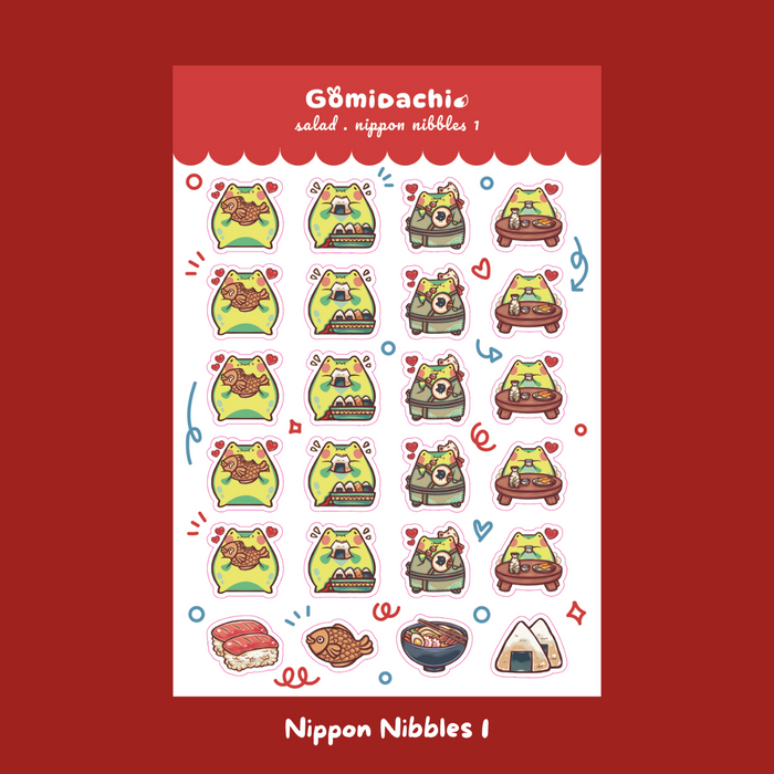 Gomidachi Planner Sticker Sheet // Food is Life