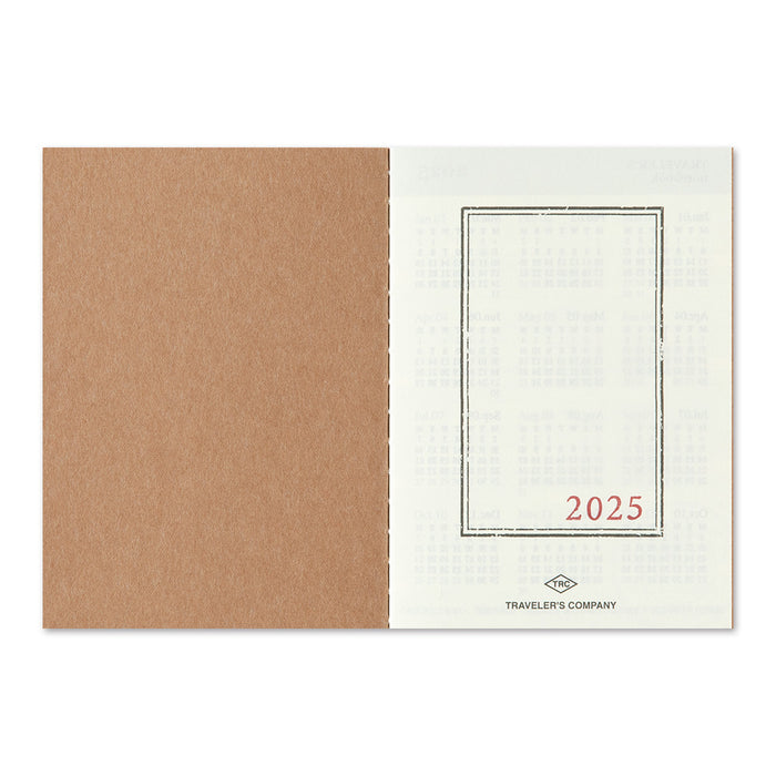 [PRE-ORDER] 2025 TRAVELER'S notebook Monthly Refill (Passport)