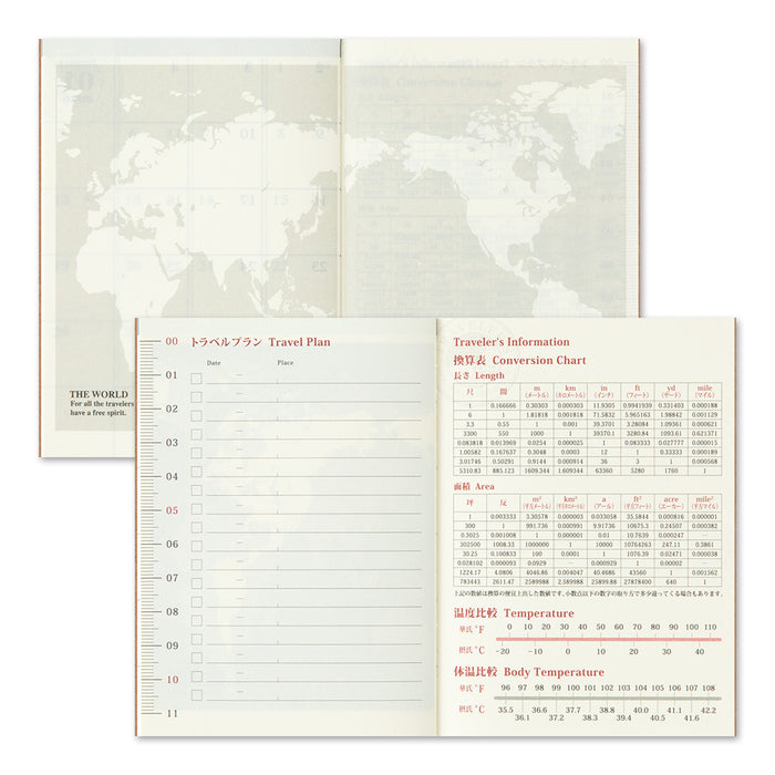 [PRE-ORDER] 2025 TRAVELER'S notebook Monthly Refill (Passport)