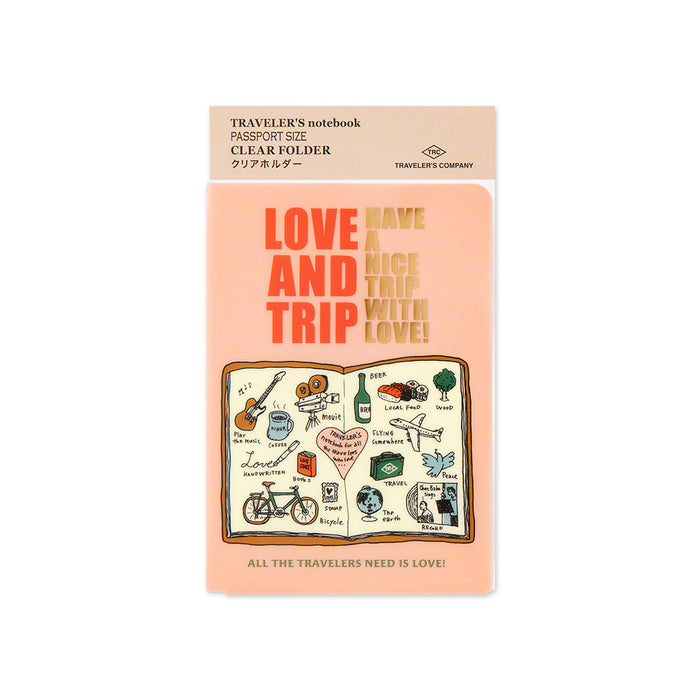 [PRE-ORDER] TRAVELER'S notebook Clear Folder // LOVE AND TRIP