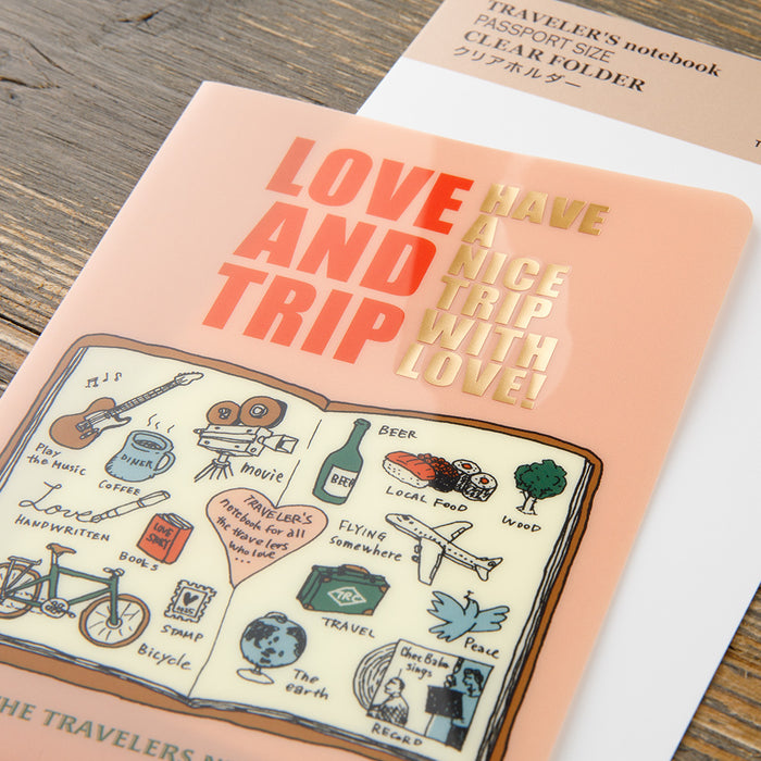 [PRE-ORDER] TRAVELER'S notebook Clear Folder // LOVE AND TRIP