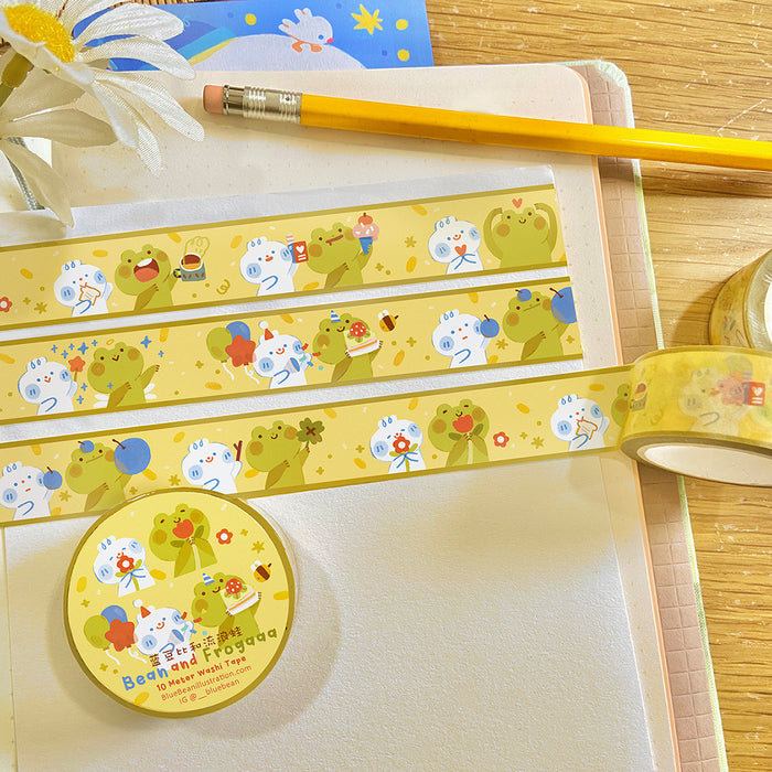BlueBean 蓝豆 Washi Tape // Bean and Frogaaa