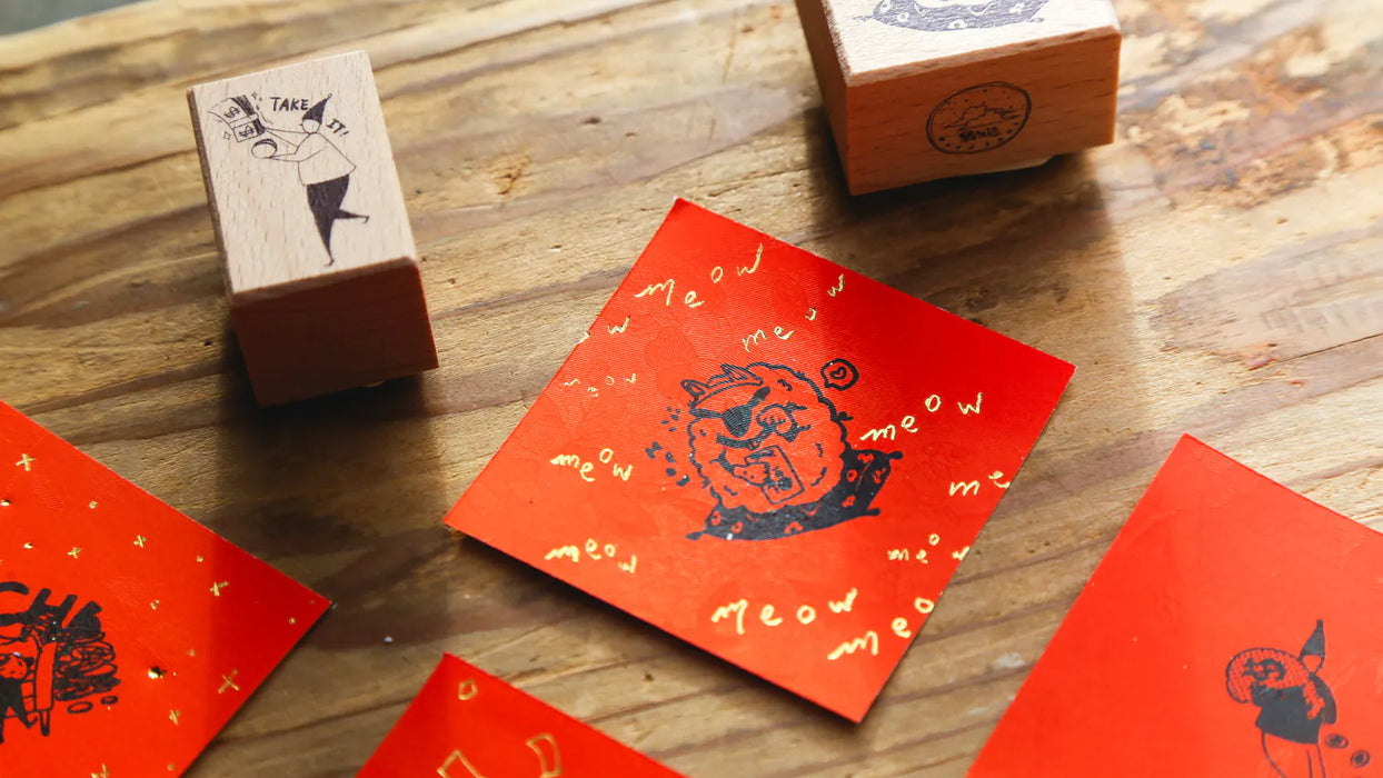 modaizhi 默代誌 Rubber Stamp Set // Money Elf