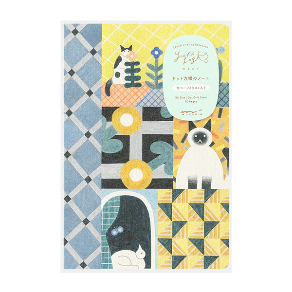 Midori Yuru Log Notebook <B6>  Cat