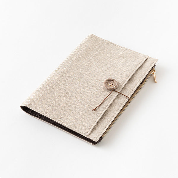 Midori Yuru Log <B6> Beige Cloth Cover