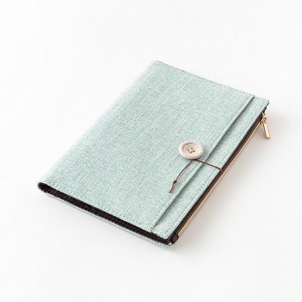 Midori Yuru Log <B6> Light Blue Cloth Cover