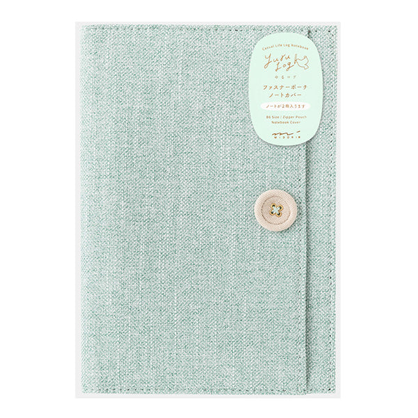 Midori Yuru Log <B6> Light Blue Cloth Cover