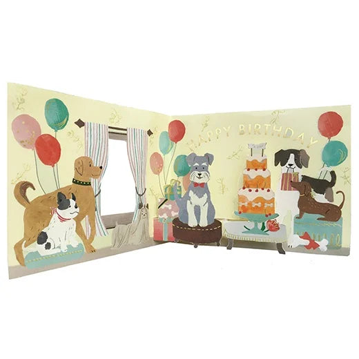 Greeting Life Birthday Card // Party Dog