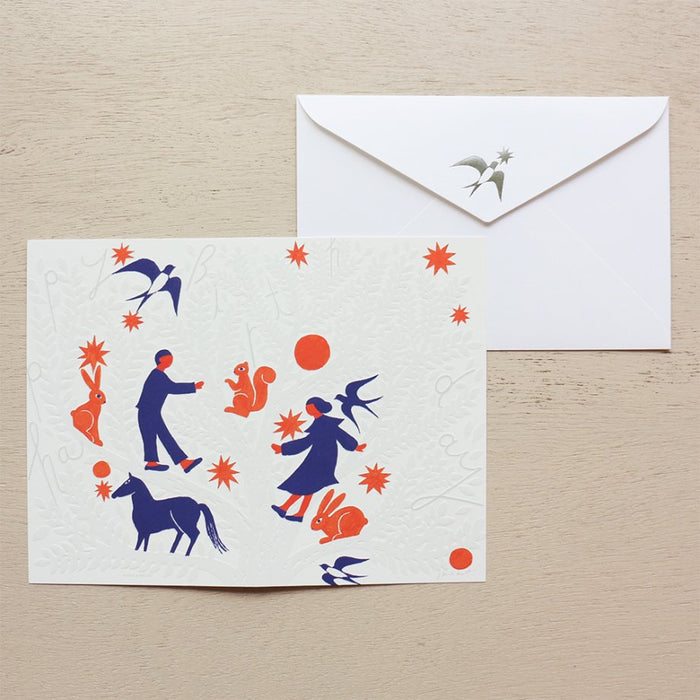 Nishi Shuku Happy Birthday Greeting Card // Tree