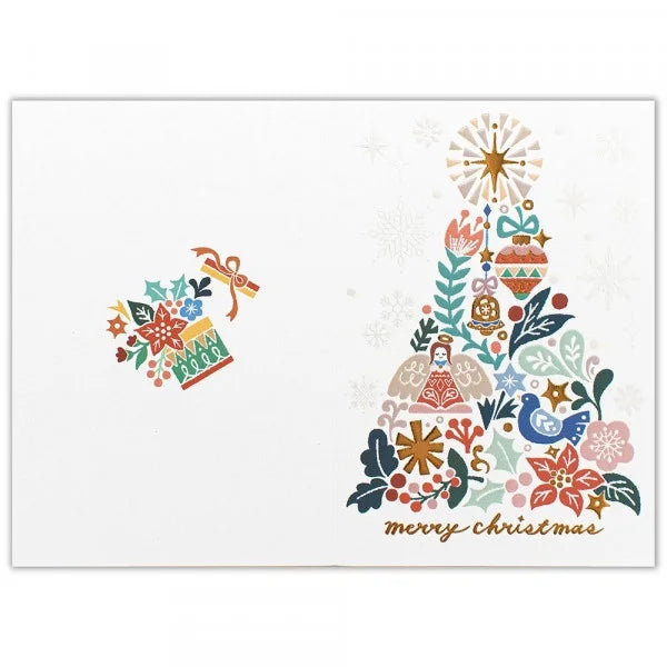 Christmas Greeting Card (Gold Foil) // Xmas Tree