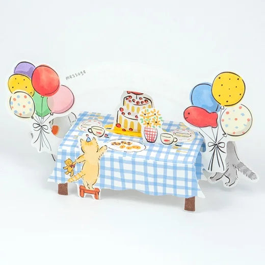 Greeting Life Pop-Up Birthday Card // Celebrations (Cat)